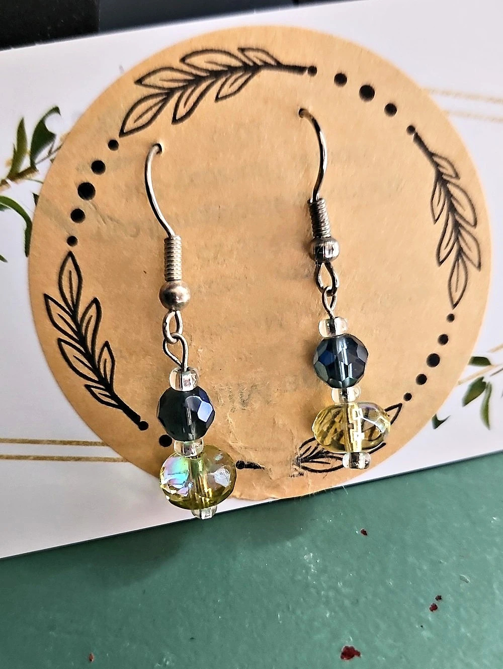 One Of A Kind Drop Earrings in Multicolor Chez Crystal Beads